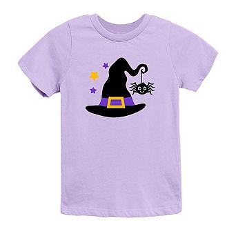 Witch And Spider Youth Short Sleeve Graphic Tee