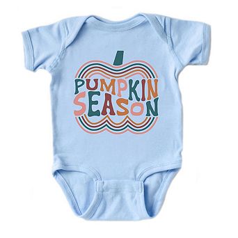 Retro Pumpkin Season Baby Bodysuit