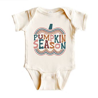 Retro Pumpkin Season Baby Bodysuit