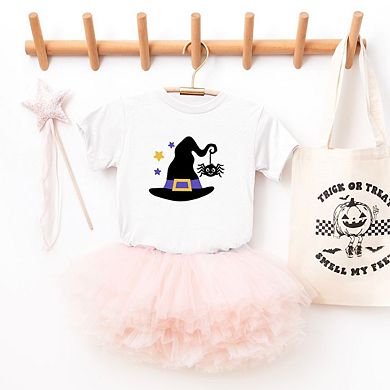 Witch And Spider Toddler Short Sleeve Graphic Tee