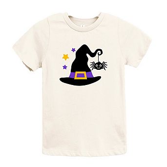 Witch And Spider Toddler Short Sleeve Graphic Tee