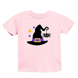 Witch And Spider Toddler Short Sleeve Graphic Tee