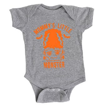 Mommy's Little Monster Girl Baby Bodysuit