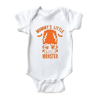 Mommy's Little Monster Girl Baby Bodysuit