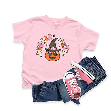Wicked Cute Pumpkin Toddler Short Sleeve Graphic Tee