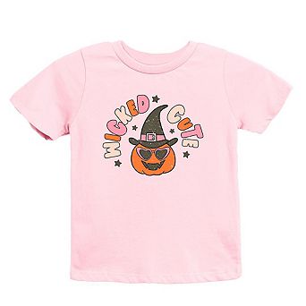 Wicked Cute Pumpkin Toddler Short Sleeve Graphic Tee
