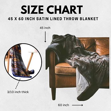 Cobra Kai Fleece Softest Comfy Throw Blanket For Adults & Kids, Measures 60 X 45 Inches