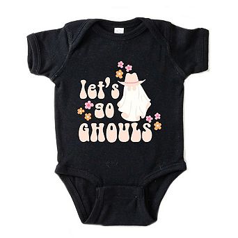 Let's Go Ghouls Ghost Baby Bodysuit