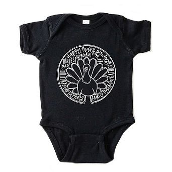 Turkey Circle Baby Bodysuit