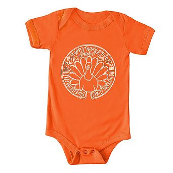 Turkey Circle Baby Bodysuit