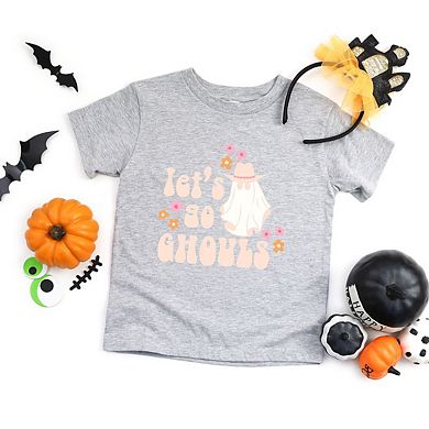 Let's Go Ghouls Ghost Toddler Short Sleeve Graphic Tee