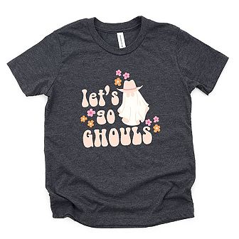 Let's Go Ghouls Ghost Toddler Short Sleeve Graphic Tee