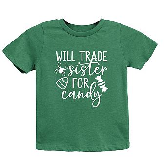 Will Trade Sister For Candy Youth Short Sleeve Graphic Tee