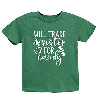 Will Trade Sister For Candy Youth Short Sleeve Graphic Tee