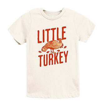Little Turkey Orange Youth Short Sleeve Graphic Tee