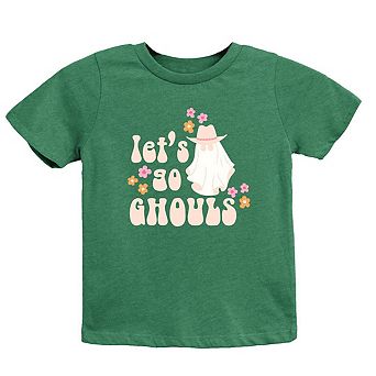 Let's Go Ghouls Ghost Youth Short Sleeve Graphic Tee