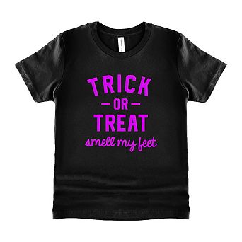 Smell My Feet Raised Print Toddler Short Sleeve Graphic Tee