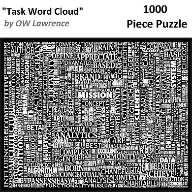 Hart Puzzles Task Word Cloud 1000 Piece Puzzle