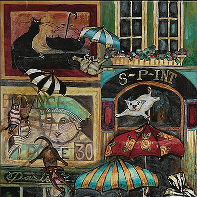Hart Puzzles Raining Cats & Dogs in Paris 1000 Piece Puzzle
