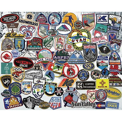 Hart Puzzles Ski Patches 1000-Piece Puzzle