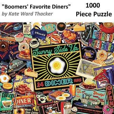 Hart Puzzles Boomers' Favorite Diners 1000 Piece Puzzle
