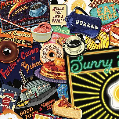 Hart Puzzles Boomers' Favorite Diners 1000 Piece Puzzle