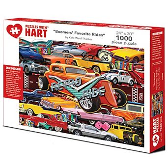 Hart Puzzles Boomers' Favorite Rides 1000 pc Puzzle