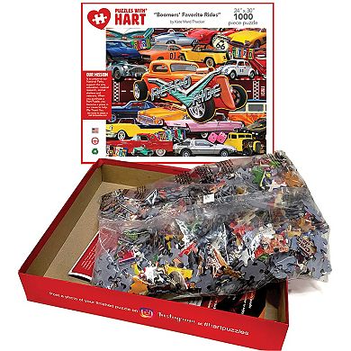 Hart Puzzles Boomers' Favorite Rides 1000 Piece Puzzle