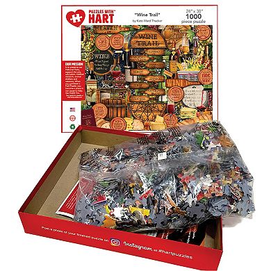 Hart Puzzles Wine Trail 1000 Piece Puzzle