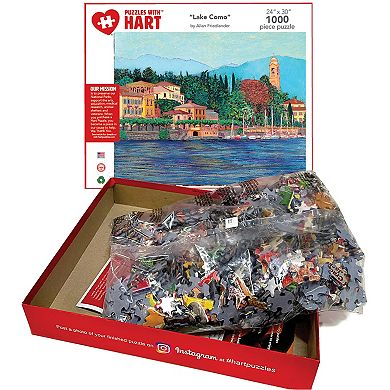 Hart Puzzles Lake Como 1000 Piece Puzzle