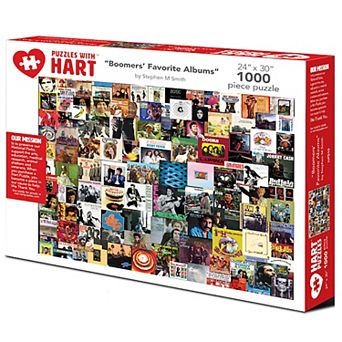 Hart Puzzles Boomers' Favorite Albums 1000 pc Puzzle