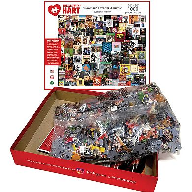 Hart Puzzles Boomers' Favorite Albums 1000 Piece Puzzle