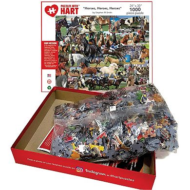 Hart Puzzles Horses, Horses, Horses 1000 Piece Puzzle