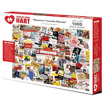 Hart Puzzles Boomers' Favorite Movies 1000 pc Puzzle