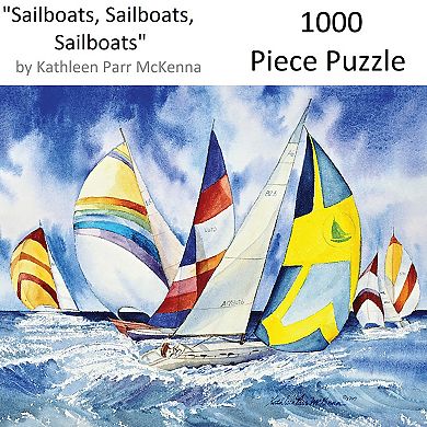 Hart Puzzles Sailboats, Sailboats, Sailboats 1000-Piece Puzzle