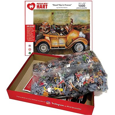 Hart Puzzles Road Trip in France 1000 Piece Puzzle