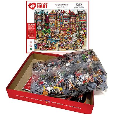 Hart Puzzles Elephant Walk 1000 Piece Puzzle