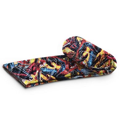 Marvel Spider-man Spider-verse Fleece Comfy Throw Blanket For Adults & Kids, Measures 60 X 45 Inch
