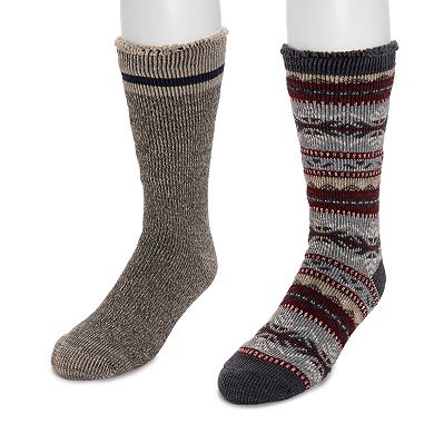 Men's MUK LUKS 2-Pack Heat Retainer Socks
