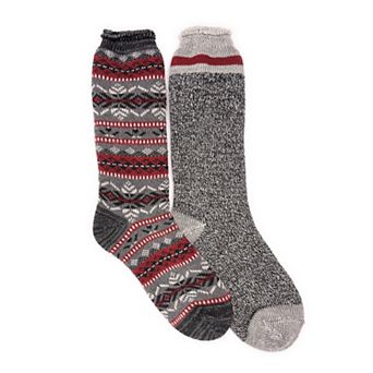 Men's MUK LUKS 2-Pack Heat Retainer Socks