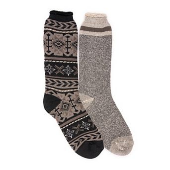 Men's MUK LUKS 2-Pack Heat Retainer Socks