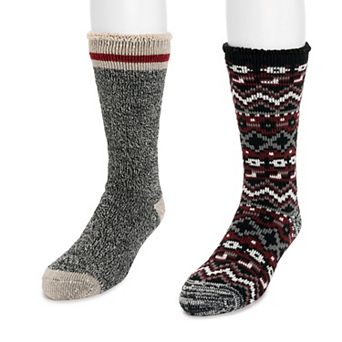 Men's MUK LUKS 2-Pack Heat Retainer Socks