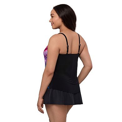 Women's Trimshaper Kona Corners Handkerchief Tankini Swimsuit Top