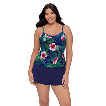 Women's Trimshaper Jungle Oasis Farrah Romper Swimsuit