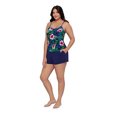Women's Trimshaper Jungle Oasis Farrah Romper Swimsuit
