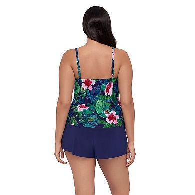 Women's Trimshaper Jungle Oasis Farrah Romper Swimsuit