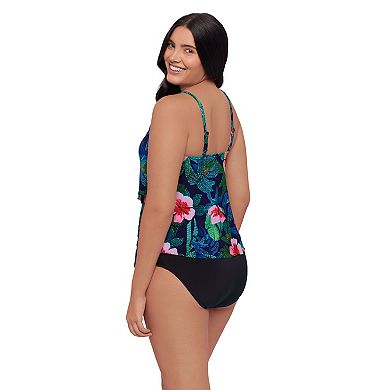 Women's Trimshaper Jungle Oasis Ronnie Tankini Swim Top