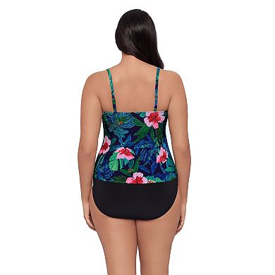 Women's Trimshaper Jungle Oasis Ronnie Tankini Swim Top