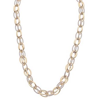 Juvell Two-Tone 18k Gold Plated Link Necklace
