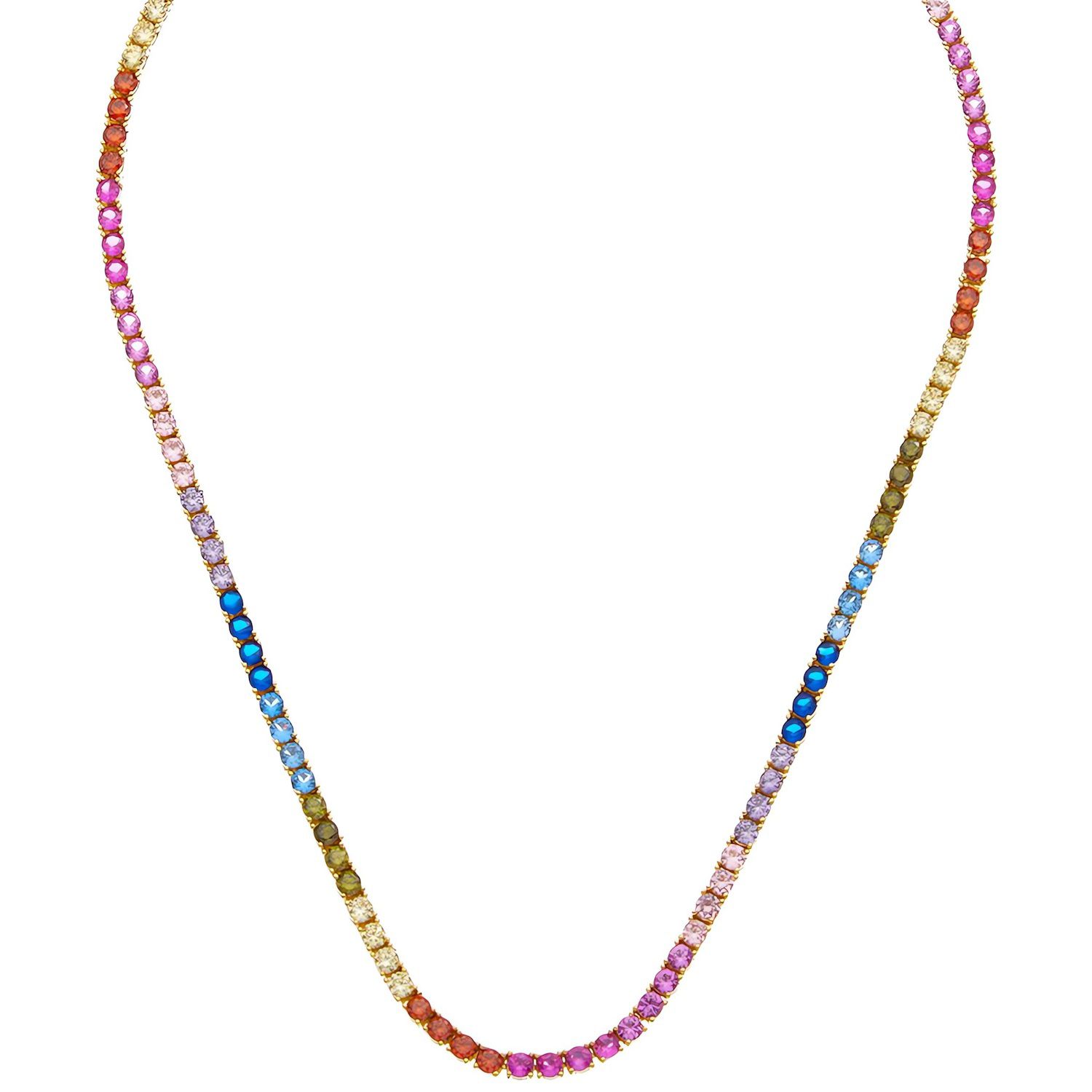 Sophie 18K Gold Tennis Bracelet - Gold/Pavé